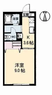クレッシェンド【1階】の間取り