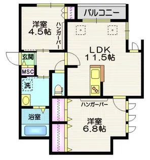 Noble 北鎌倉【2階】の間取り