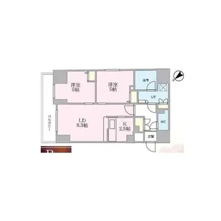 プレール・ドゥーク南千住【14階】の間取り