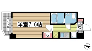 S RESIDENCE神戸磯上通【4階】の間取り