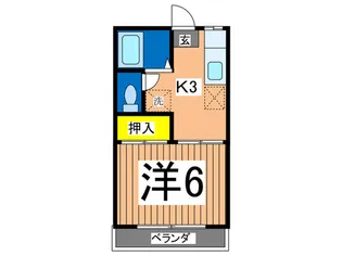 第二メイユーハイツ【2階】の間取り
