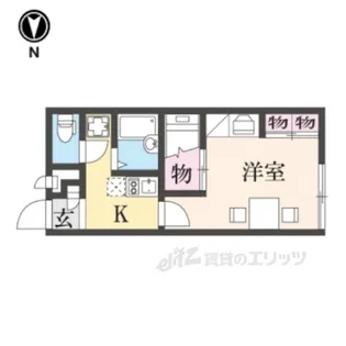 レオパレスIKARUGA23【1階】の間取り