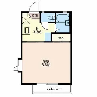 ベルメゾン南俣【2階】の間取り
