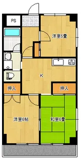 グランディール藤清 弐番館【3階】の間取り