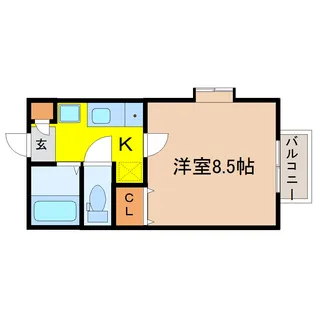 クオーレ・トモ【1階】の間取り