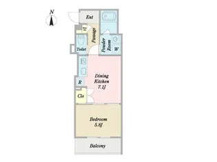 リージェントパーク【9階】の間取り