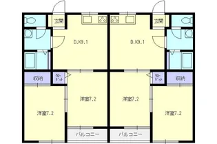 メゾン・ボルドーB【1階】の間取り