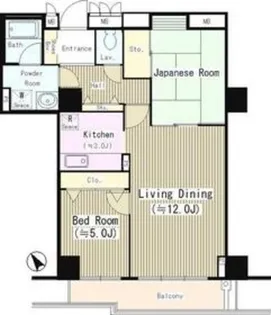 ハイエスト荻窪【13階】の間取り