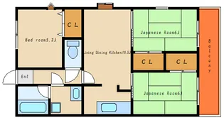 ラフィナートYOK【3階】の間取り