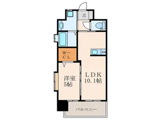 ギャラクシー折尾【3階】の間取り