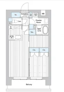 GOTEN 武蔵小杉【7階】の間取り