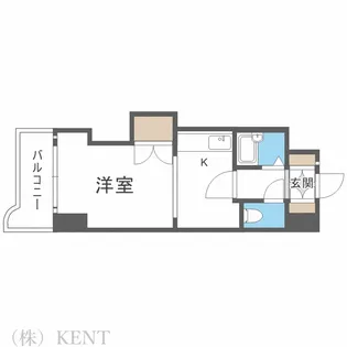 セザール琴似【9階】の間取り