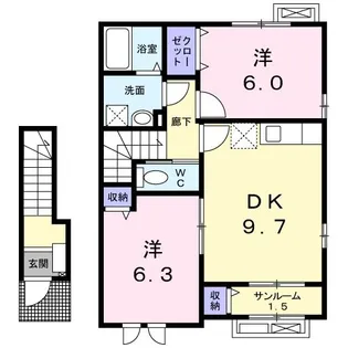 リーブル【2階】の間取り