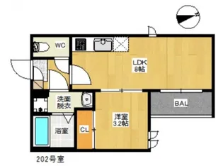THEE REGALEST LILY HIROSHIMA【3階】の間取り