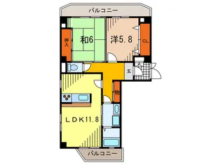 プリムロ-ズ【3階】の間取り