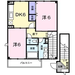 花水木【2階】の間取り