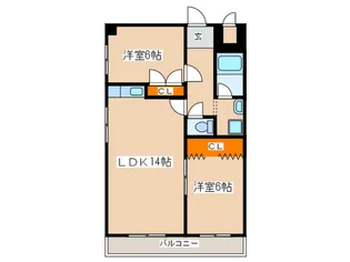 信和リッチ【4階】の間取り