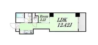 ミコノス北浜【5階】の間取り