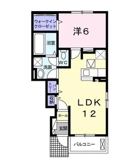 グラン・ソレイユ B棟【1階】の間取り