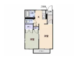 パティオ・グランデ B【2階】の間取り