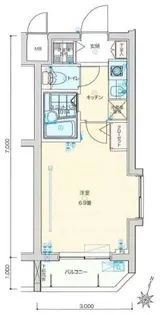 バージュアル横濱妙蓮寺【4階】の間取り