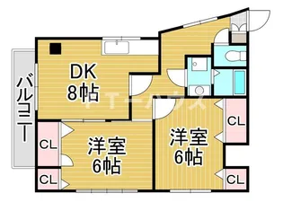アネックス鷺沼【2階】の間取り