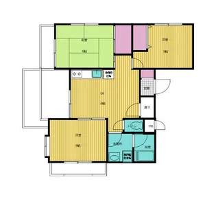 サンライズ・アサオ【2階】の間取り