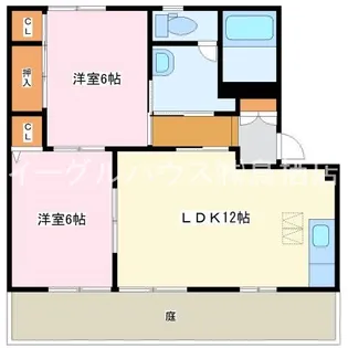 KアントレC棟【1階】の間取り