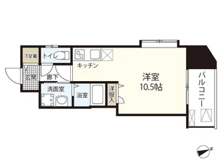 アーバンルーム平和大通り【8階】の間取り
