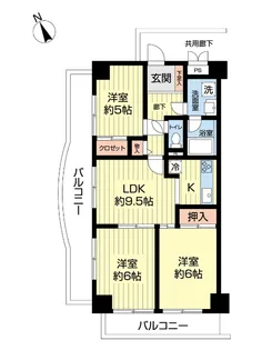 プラグレス三峯【4階】の間取り