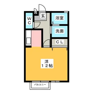 グリーンピア万場III【1階】の間取り