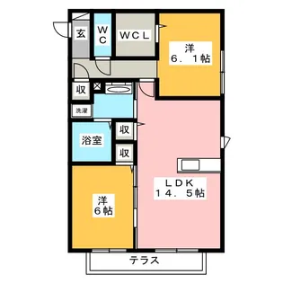 サンライズF【3階】の間取り