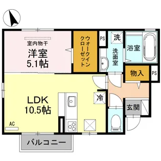 エクラシオールi【1階】の間取り