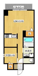 エイホームビル【4階】の間取り