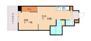 クローバー・マーレ神戸【6階】の間取り