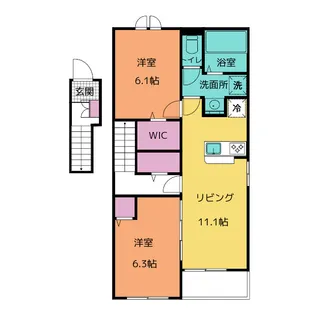 ローリエIII【2階】の間取り