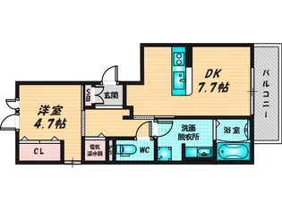 ボーセジュール【1階】の間取り