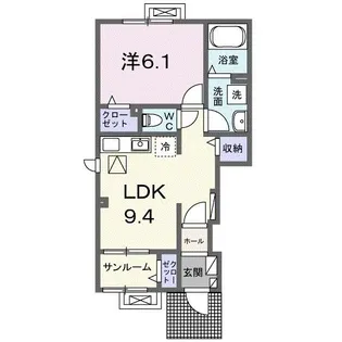 ロブレ ドセ【1階】の間取り