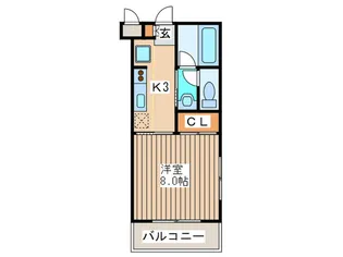 八王子ビュ-ハイツの間取り
