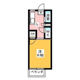ホワイトヴィレッジ【2階】の間取り