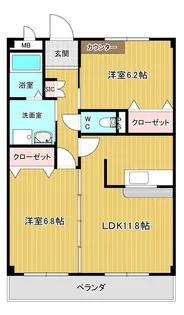 ドゥーフレール加藤【2階】の間取り