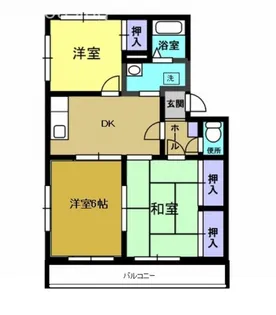 パークシティ城山B棟【2階】の間取り
