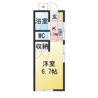 三和ハイツ【1階】の間取り
