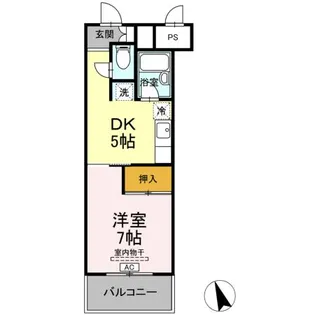 サンラフォーレ花北【4階】の間取り