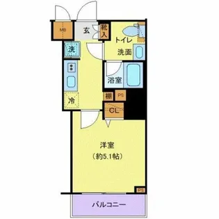 プレール・ドゥーク戸越銀座通り【2階】の間取り