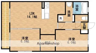 Grandir原島【4階】の間取り