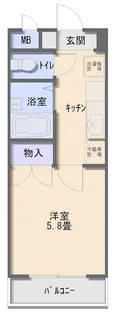サンチェリービル【2階】の間取り
