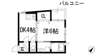 メゾン・クレール(池田市)【3階】の間取り