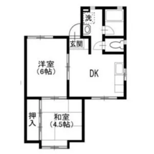 オークスA・B【1階】の間取り