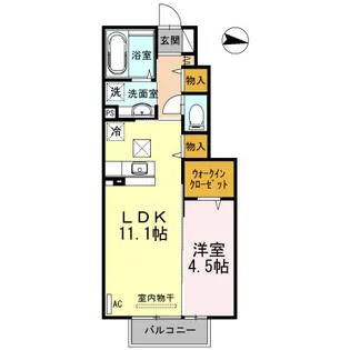 メゾン・ド・カメリア【1階】の間取り
